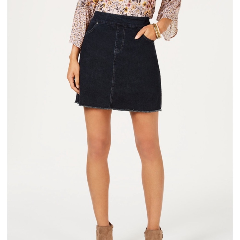 Frayed Hem Skort Size L - NWT
